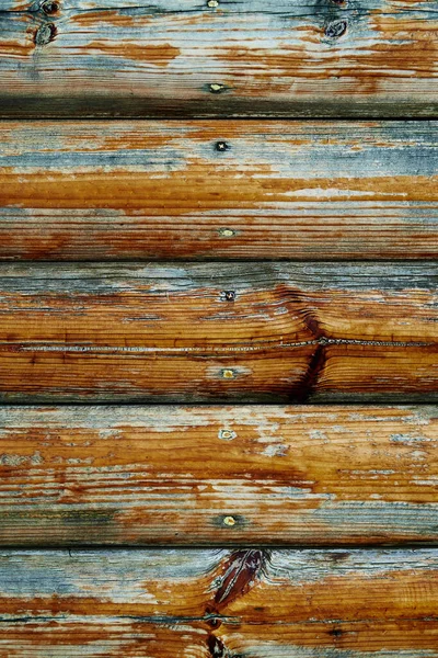 Старые Выветриваемые Деревянные Доски Коричневый Фон Пилинг Краски Трещин — стоковое фото