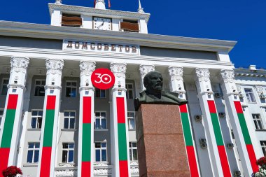 Tiraspol, Transnistria - 25 Ağustos 2020: Rusça 