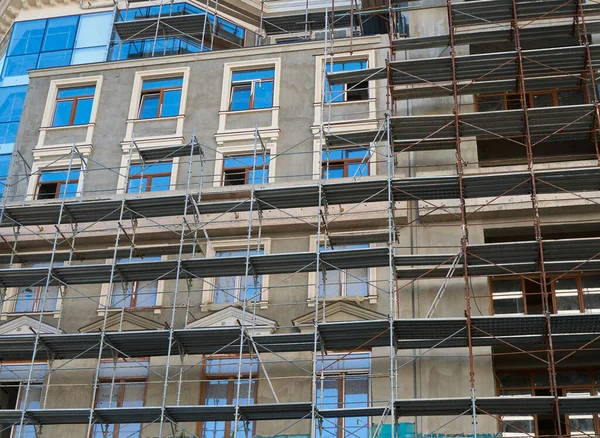 Steigers Nieuwbouw Als Achtergrond — Stockfoto