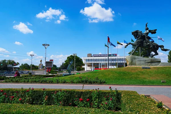 Tiraspol Transnistrien Moldavien Augusti 2020 Centrum Högtidlig Installation Tillägnad Årsdagen — Stockfoto