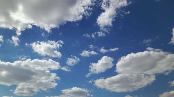 Timelapse Cielo Luminoso Durante Giorno Belle Nuvole Come Sfondo — Video Stock