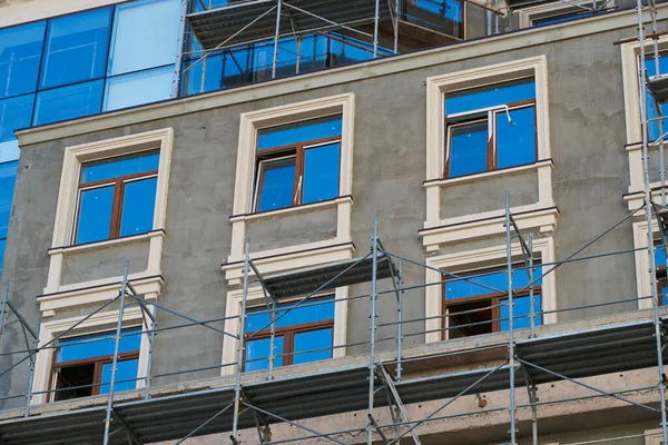 Gerüste Und Neubau Als Hintergrund — Stockfoto