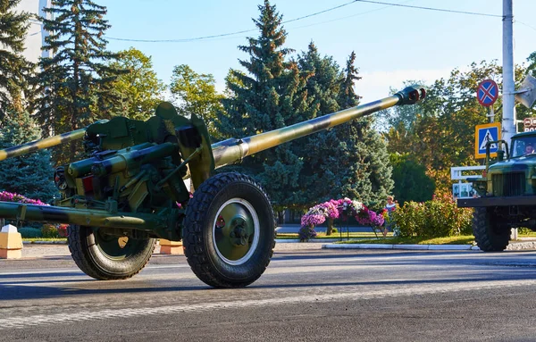 Tiraspol Transznisztria 2020 Szeptember Katonai Parádé Függetlenség Évfordulója Alkalmából Megrendelt — Stock Fotó
