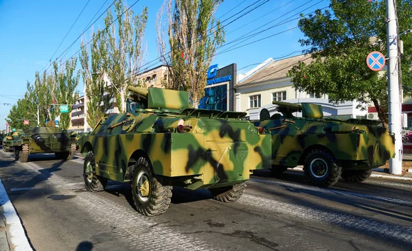 Tiraspol Transdniéster Septiembre 2020 Desfile Militar Dedicado Aniversario Independencia Ordenó — Foto de Stock