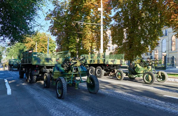 Tiraspol Transdniéster Septiembre 2020 Desfile Militar Dedicado Trigésimo Aniversario Independencia — Foto de Stock