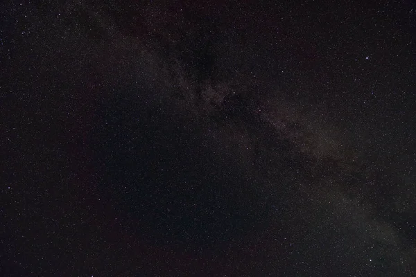 Černá Noční Obloha Hvězdy Jako Pozadí Mléčná Dráha Padající Perseid — Stock fotografie