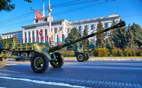 Tiraspol Naddniestrze Września 2020 Parada Wojskowa Poświęcona Rocznicy Niepodległości Zamówiona — Zdjęcie stockowe