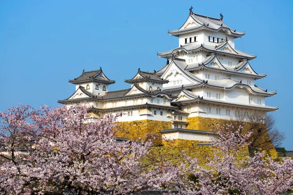 Het Himeji Kasteel Volledige Kersenbloesem Unesco Werelderfgoed Japan — Stockfoto