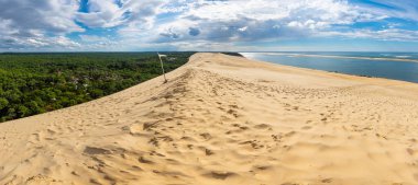 Panorama of the Pyla dune in France, the biggest of Europe, Bassin d'Arcachon, France clipart