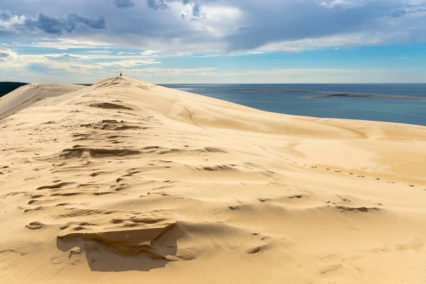 Landscape Pyla Dune Located Arcachon Bay Aquitaine France Biggest Europe — Stock Photo, Image
