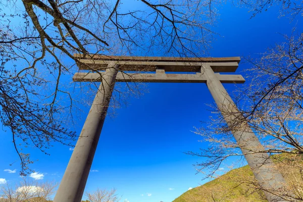 De Oyunohara grote Torii — Stockfoto