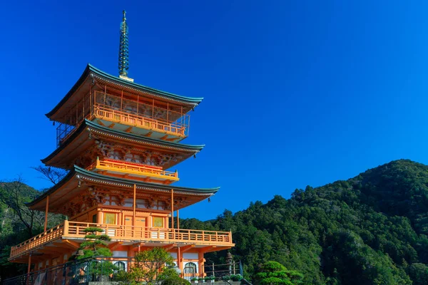 Japanse oude rode pagode — Stockfoto