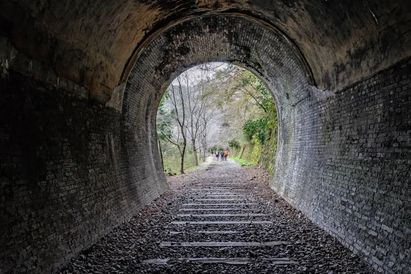 Old stone railway tunnel — Stock Photo, Image