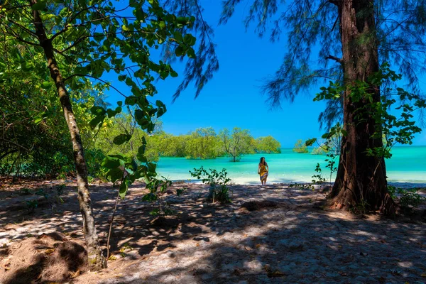 Idyllic tropical beach — Stok fotoğraf