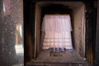 Tay Tapınak, Tayland Budist kremasyon ritüel içinde yandı için tabut içinde ceset