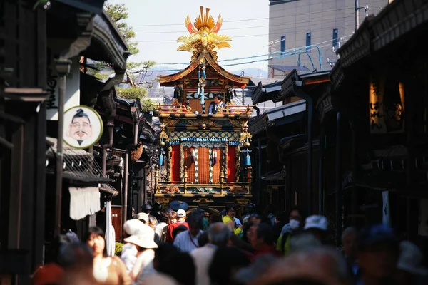 Takayama Japonya Nisan 2011 Tanımlanamayan Sakinleri Yükseltmek Takayama Korunmuş Antik — Stok fotoğraf