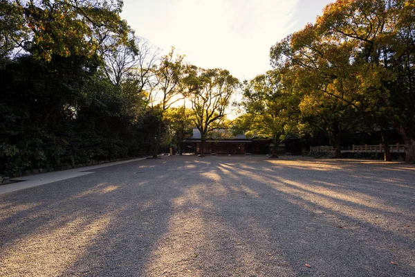 Sanctuaire Atsuta Jingu au coucher du soleil, Nagoya — Photo