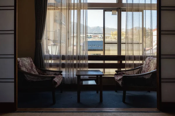 Sala de tatami em Shubi onsen, Yamanouchi — Fotografia de Stock