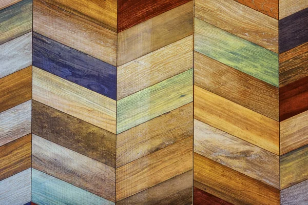 Mur en bois moderne peint pour fond texturé — Photo