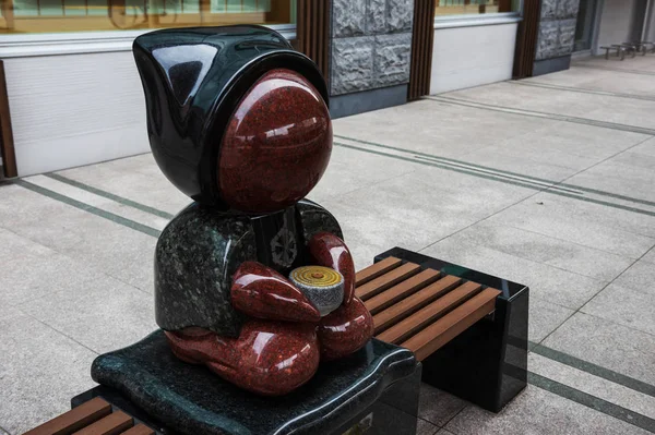 Kleine Boeddha standbeeld in Takayama stad, Japan — Stockfoto