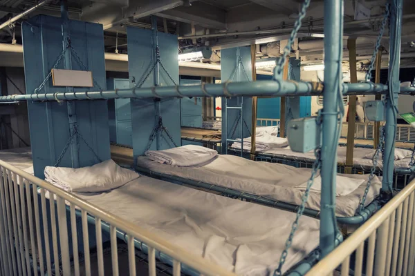 Ναυτικά κρεβάτια ύπνου θωρηκτό — Φωτογραφία Αρχείου