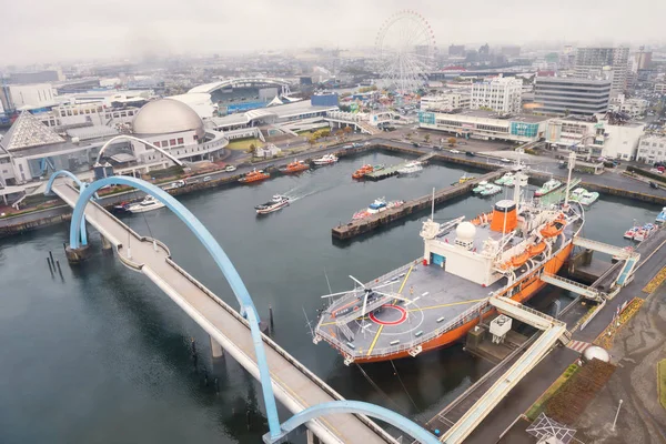 Porto de Nagoya por vista superior, Japão — Fotografia de Stock