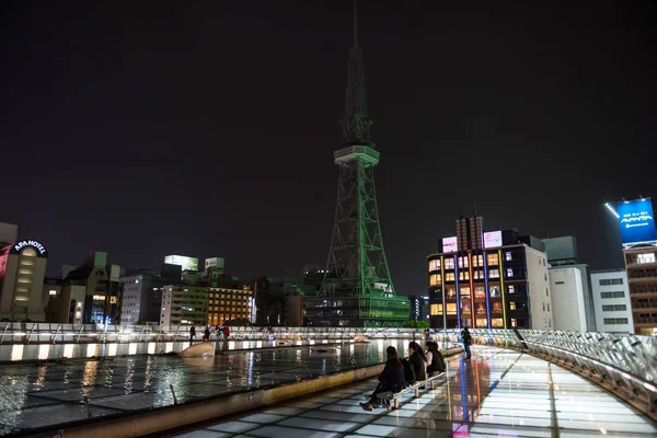 Oasis21 skyline view at night, Nagoya — Stock Photo, Image
