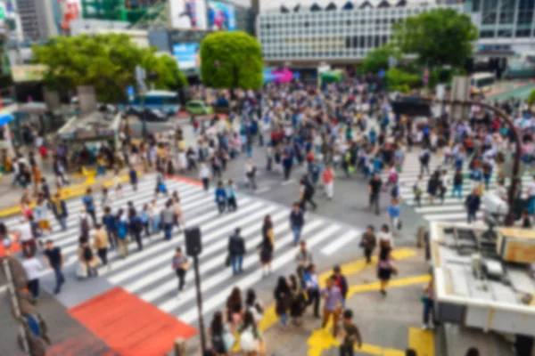 Blurred crossing street at Shibuya — Stock Photo, Image