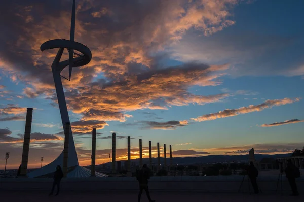 Montjuic iletişim kulesi.