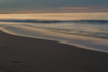 Barselona Port Ginesta plajı manzara fotoğrafı.