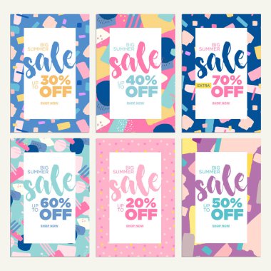 Satış afiş yaz. Vektör çizimler online alışveriş reklamlar, posterler, bülten tasarımları, kuponlar, mobil ve sosyal medya pazarlama malzemesi, şablonlar banner..