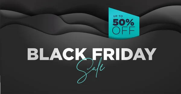 Banner Venda Black Friday Modelo Ilustração Vetorial Mídia Social Para — Vetor de Stock