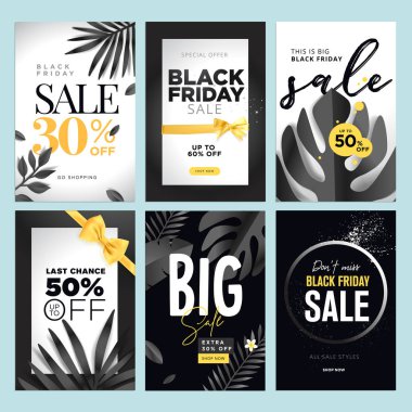 Siyah Cuma satışı. Vektör illüstrasyon kavramlar online alışveriş web sitesi ve mobil Web afiş, poster, bülten tasarımları, reklamlar, kuponlar, sosyal medya afiş, pazarlama malzemesi.