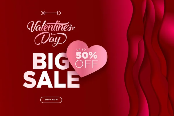 Valentines Day. Vector illustration concept for background, greeting card, website and mobile website banner, social media banner, marketing material.