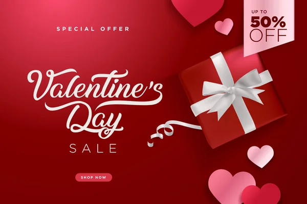 Valentines Day Vector Illustration Concept Background Greeting Card Website Mobile — Stock Vector