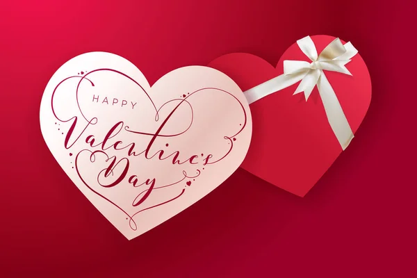 Hari Valentine Konsep Ilustrasi Vektor Untuk Latar Belakang Kartu Ucapan - Stok Vektor