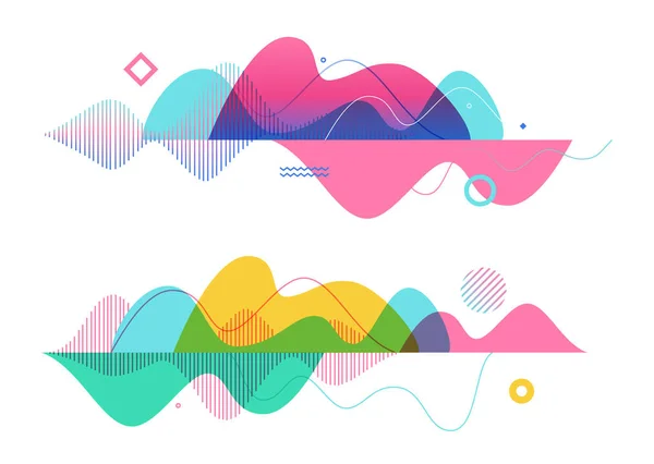 Conjunto Plantillas Fondo Abstractas Ilustración Moderna Del Vector Geométrico Para — Vector de stock