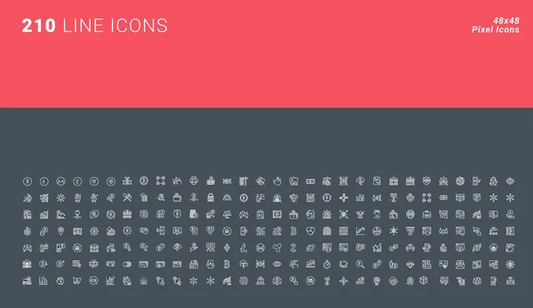 Pixel Perfektes Icon Set Für Grafik Und Webdesign Sowie App — Stockvektor