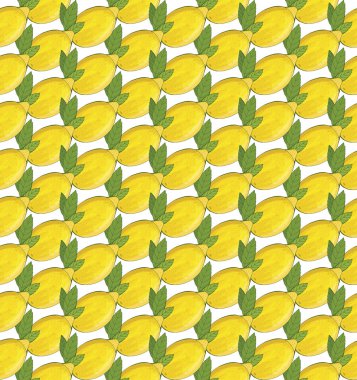 Limon meyve dikişsiz desen. Moda tasarımı. Elbise, perde veya mutfak havlusu için gıda baskı. El çizilmiş Duvar Kağıdı. narenciye kroki arka plan. Tekstil, kağıt için desen,