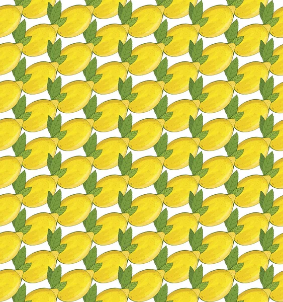 Limon meyve dikişsiz desen. Moda tasarımı. Elbise, perde veya mutfak havlusu için gıda baskı. El çizilmiş Duvar Kağıdı. narenciye kroki arka plan. Tekstil, kağıt için desen,