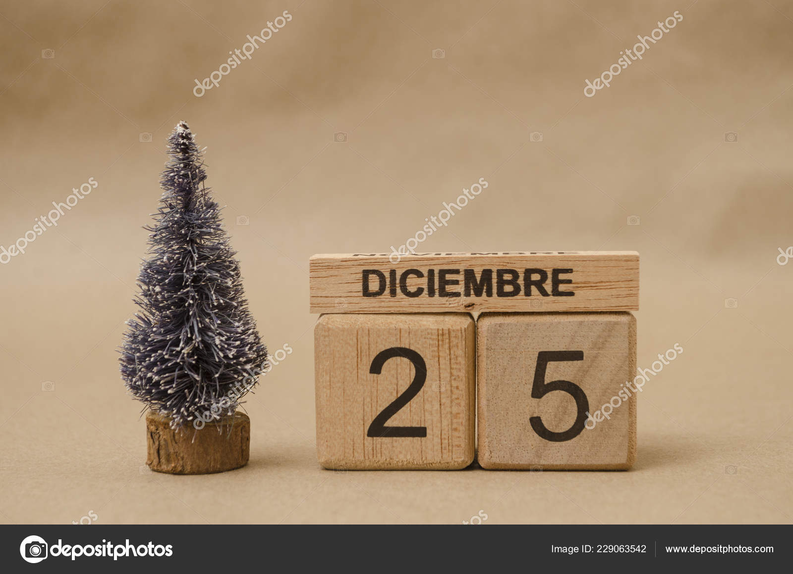 wooden block christmas tree
