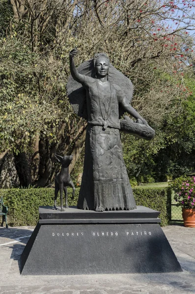 Mexico City Mexico February 2019 Statue Dolores Olmedo Patio Museo — Stock Photo, Image