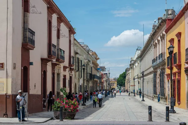 Oaxaca Oaxaca Mexico Juin 2019 Vue Célèbre Rue Piétonne Par — Photo