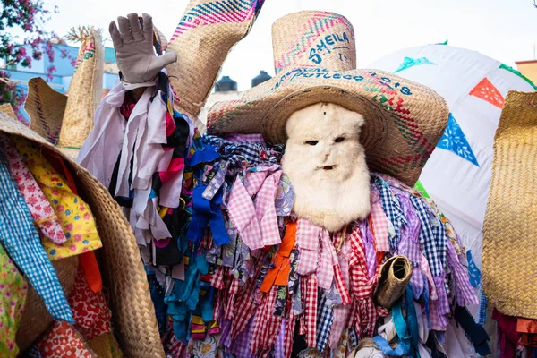 Oaxaca Oaxaca Messico Luglio 2019 Uomo Vestito Tiliche Costume Tradizionale — Foto Stock