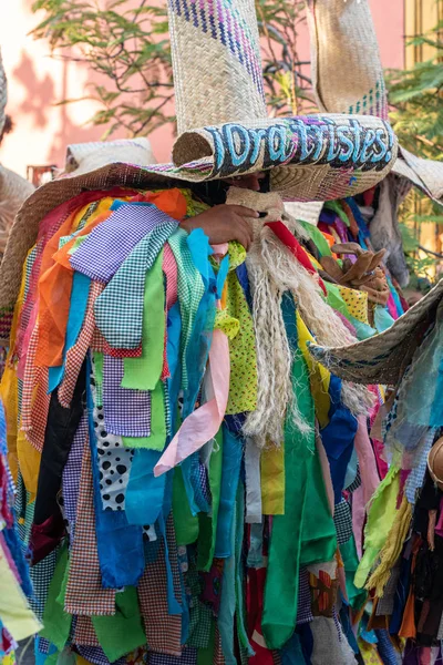 Oaxaca Oaxaca Mexiko Červenec 2019 Člověk Oblečený Jako Tiliche Tradiční — Stock fotografie