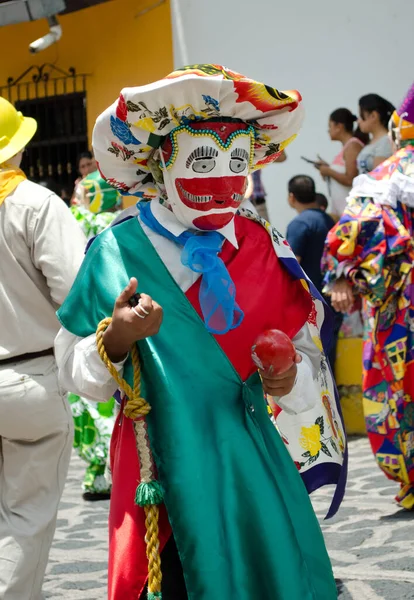 Xico Veracruz Mexico July 2013年7月20日 在墨西哥韦拉克鲁斯州锡科市的Santa Maria Magdalena庆典上 一名身着传统服装的男子的肖像 — 图库照片
