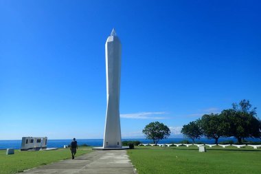 Madang 'daki Kalibobo deniz feneri (Papua Yeni Gine).