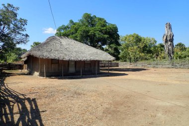 Timor Leste 'deki geleneksel köy evi.