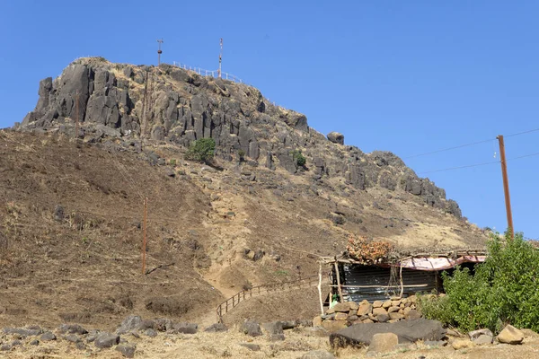 Kalsubai Найвища Точка Махараштри — стокове фото