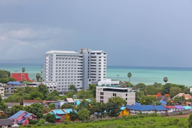 Deniz manzaralı balkon kınamak Pattaya Tayland